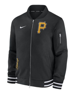 Pittsburgh Pirates Authentic Collection Men's Nike MLB Full-Zip Bomber  Jacket